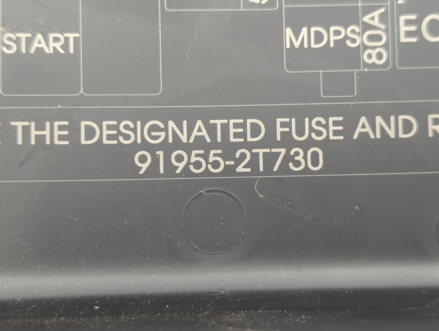 2014-2015 Kia Optima Fusebox Fuse Box Panel Relay Module P/N:91955-2T730 912504C860 Fits Fits 2014 2015 OEM Used Auto Parts 