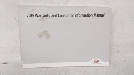 2015 Kia Optima Owners Manual Book Guide OEM Used Auto Parts