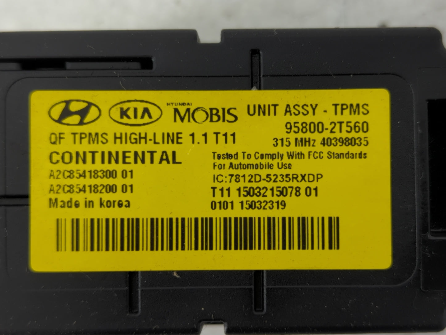 2014-2015 Kia Optima Chassis Control Module Ccm Bcm Body Control - Oemusedautoparts1.com