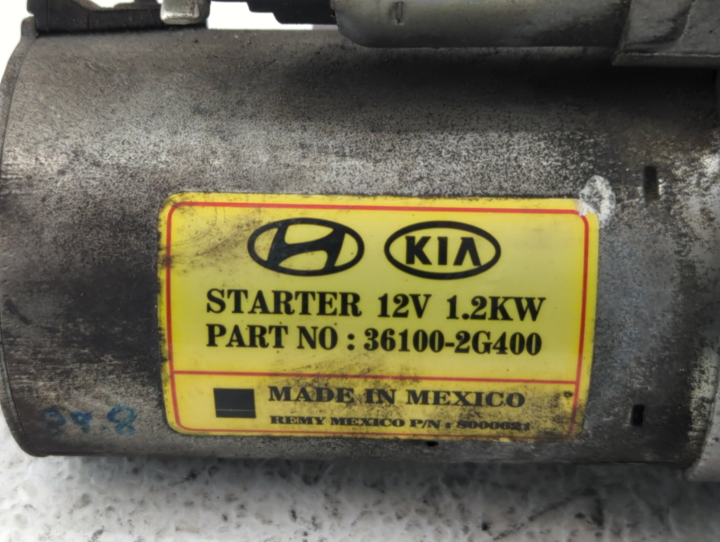 2014-2015 Kia Optima Car Starter Motor Solenoid OEM P/N:36100-2G400 36100-2G200 Fits Fits 2014 2015 2016 OEM Used Auto Parts