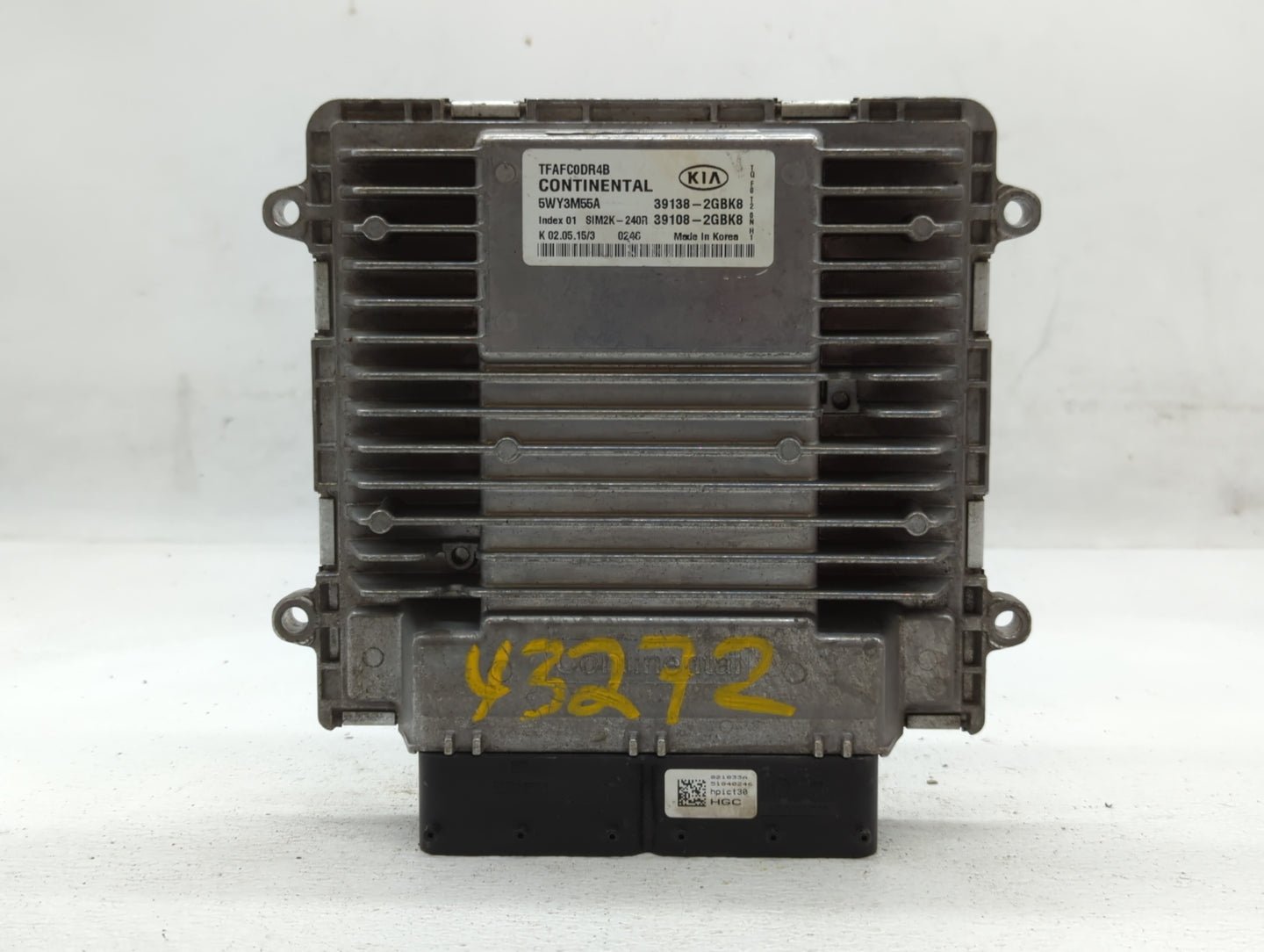 2015 Kia Optima PCM Engine Control Computer ECU ECM PCU OEM P/N:39138-2GBK8 39108-2GBK8 Fits OEM Used Auto Parts - Oemusedau