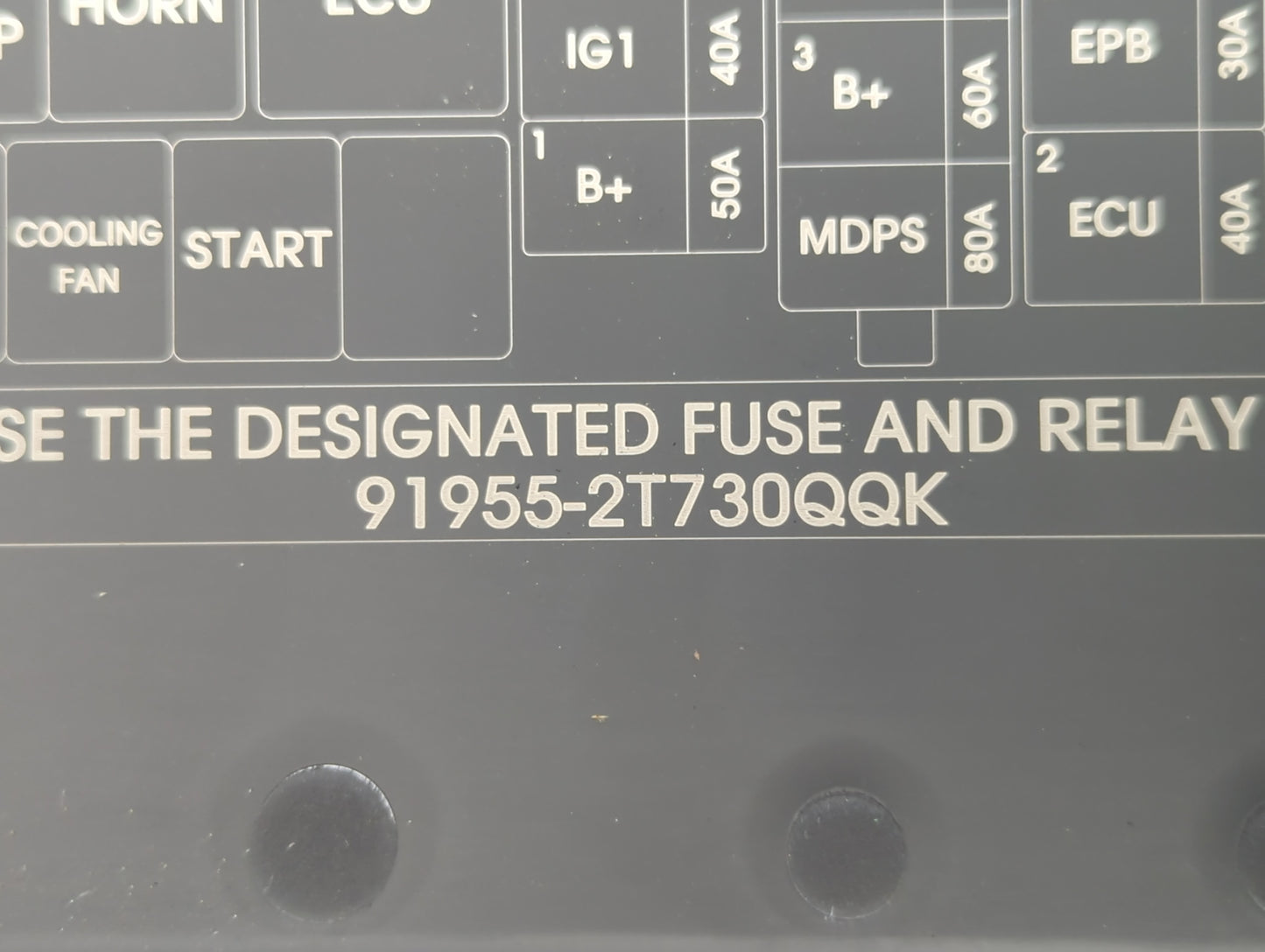 2014-2015 Kia Optima Fusebox Fuse Box Panel Relay Module P/N:91259-2T010 914304C600QA Fits Fits 2014 2015 OEM Used Auto Part