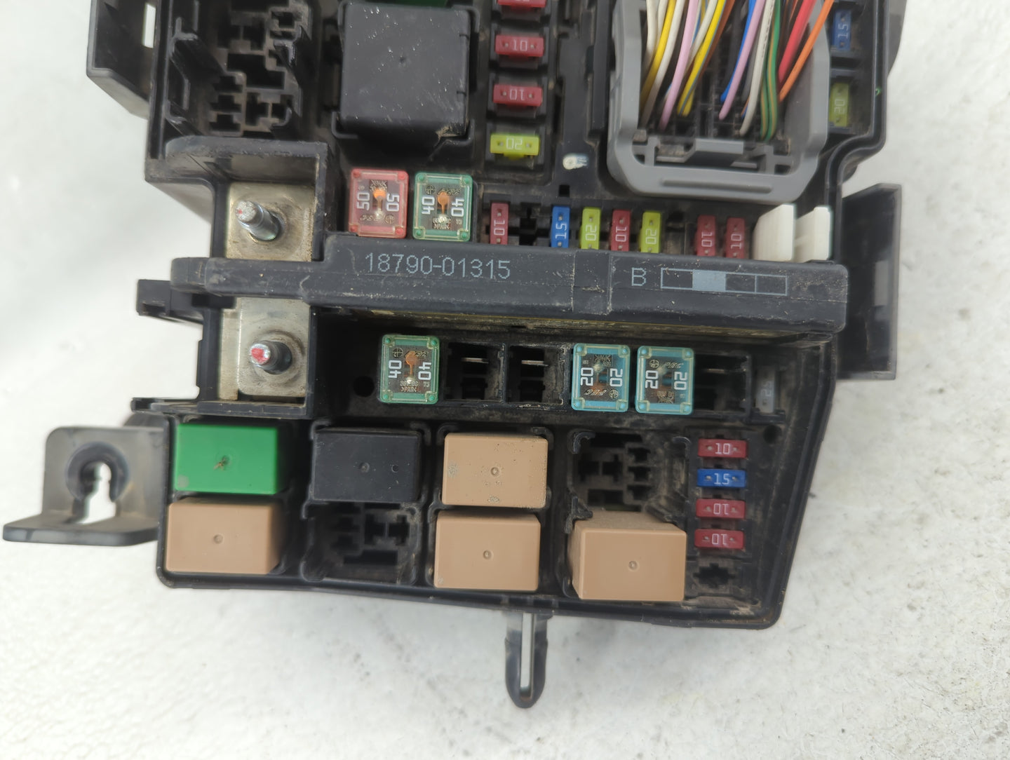2014-2015 Kia Optima Fusebox Fuse Box Panel Relay Module P/N:18790-01315 912544U411 Fits Fits 2014 2015 OEM Used Auto Parts 
