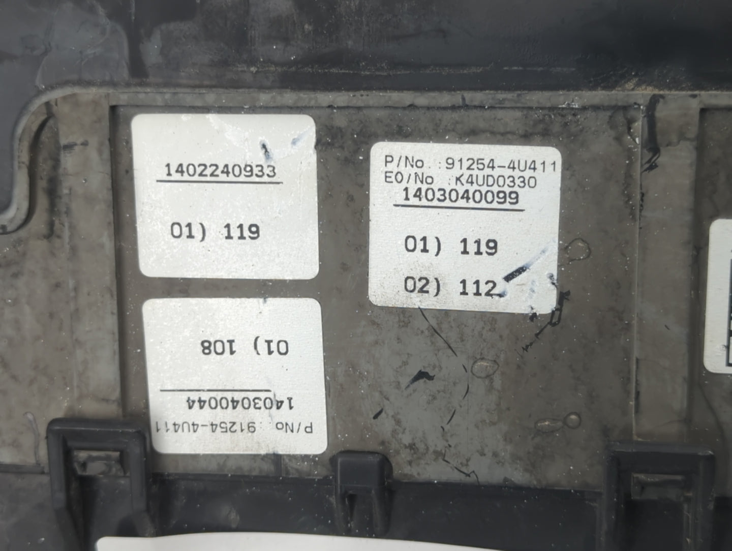 2014-2015 Kia Optima Fusebox Fuse Box Panel Relay Module P/N:18790-01315 912544U411 Fits Fits 2014 2015 OEM Used Auto Parts 