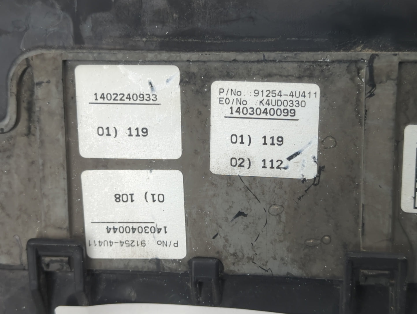2014-2015 Kia Optima Fusebox Fuse Box Panel Relay Module P/N:18790-01315 912544U411 Fits Fits 2014 2015 OEM Used Auto Parts 