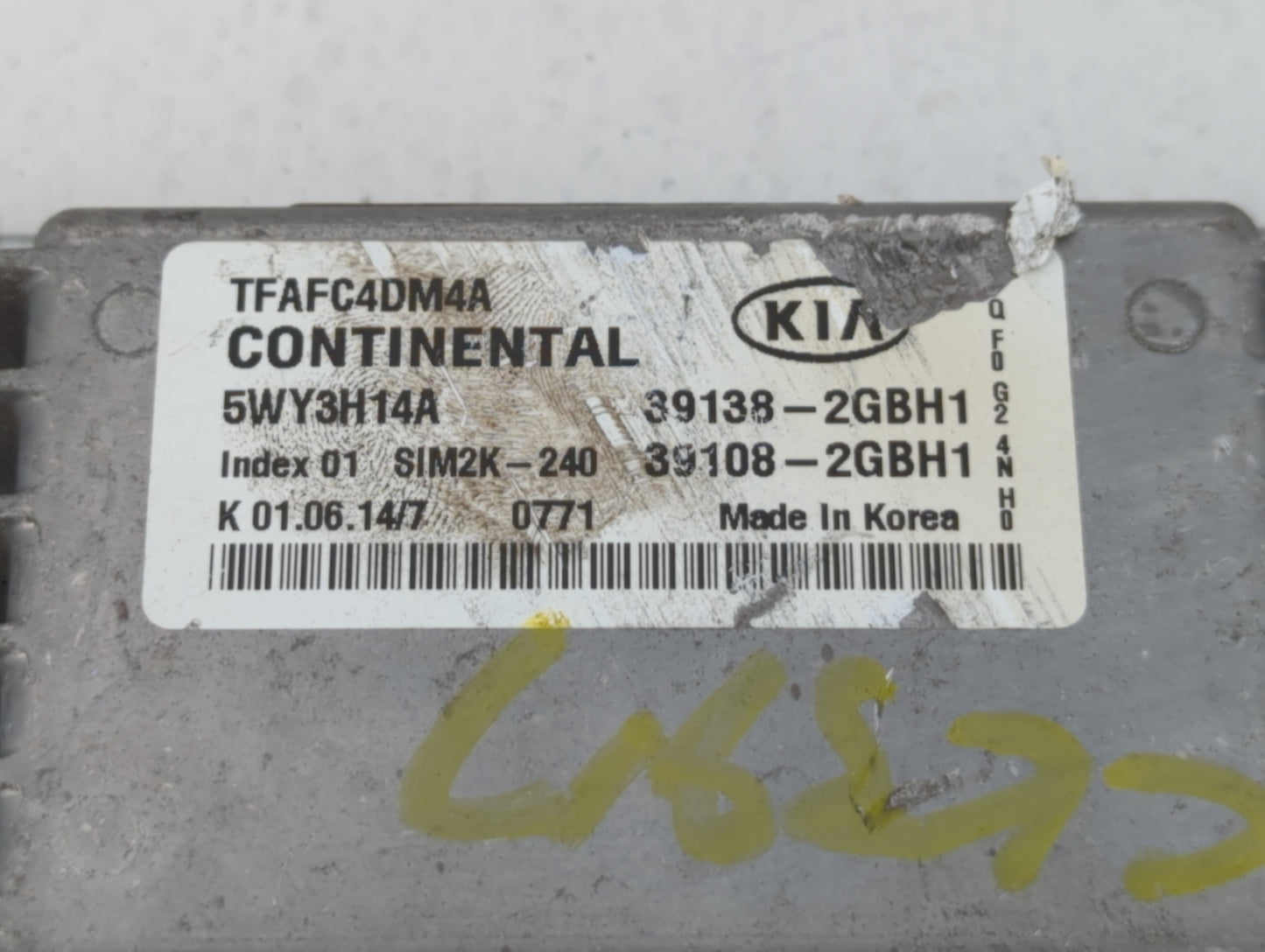 2014-2015 Kia Optima PCM Engine Control Computer ECU ECM PCU OEM P/N:39138-2GBH1 39138-2GBE1, 5WY3K98A Fits Fits 2014 2015 O