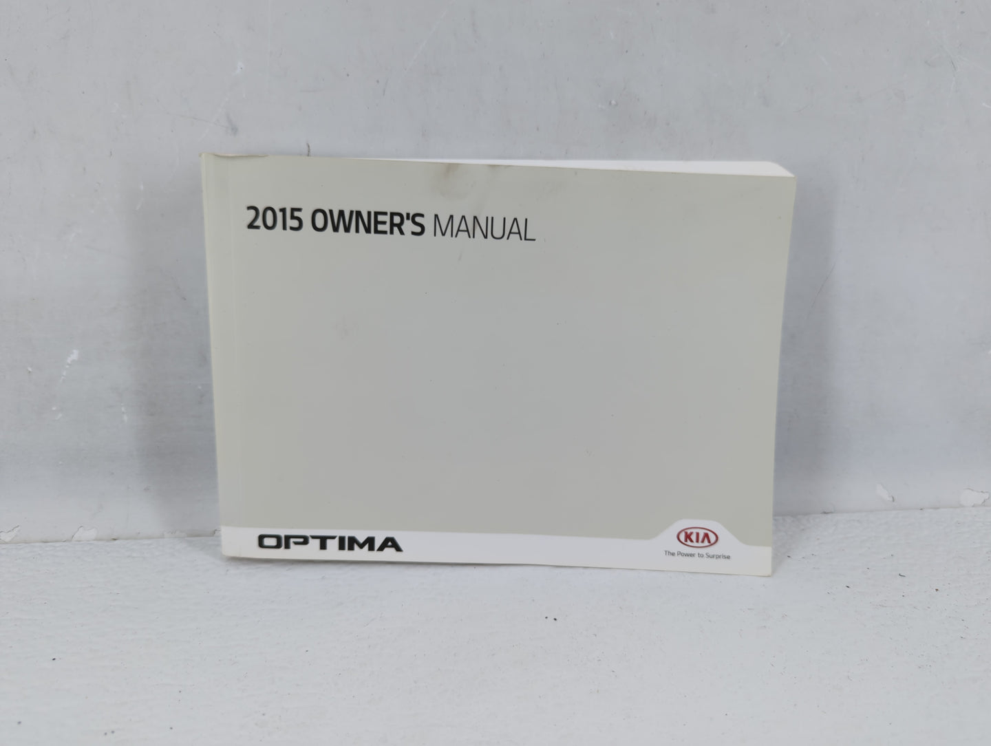 2015 Kia Optima Owners Manual Book Guide P/N:F2T0-EU52G OEM Used Auto Parts - Oemusedautoparts1.com