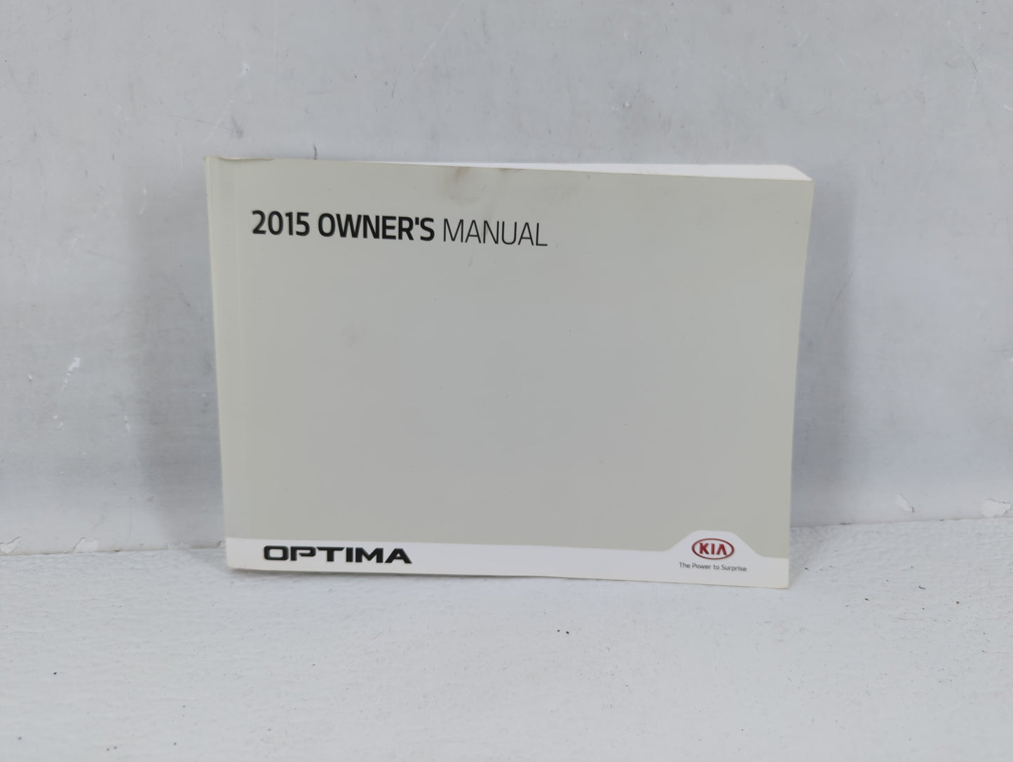 2015 Kia Optima Owners Manual Book Guide P/N:F2T0-EU52G OEM Used Auto Parts - Oemusedautoparts1.com
