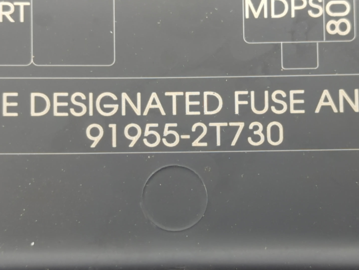 2014-2015 Kia Optima Fusebox Fuse Box Panel Relay Module P/N:91259-2T010 914304C600QA Fits Fits 2014 2015 OEM Used Auto Part