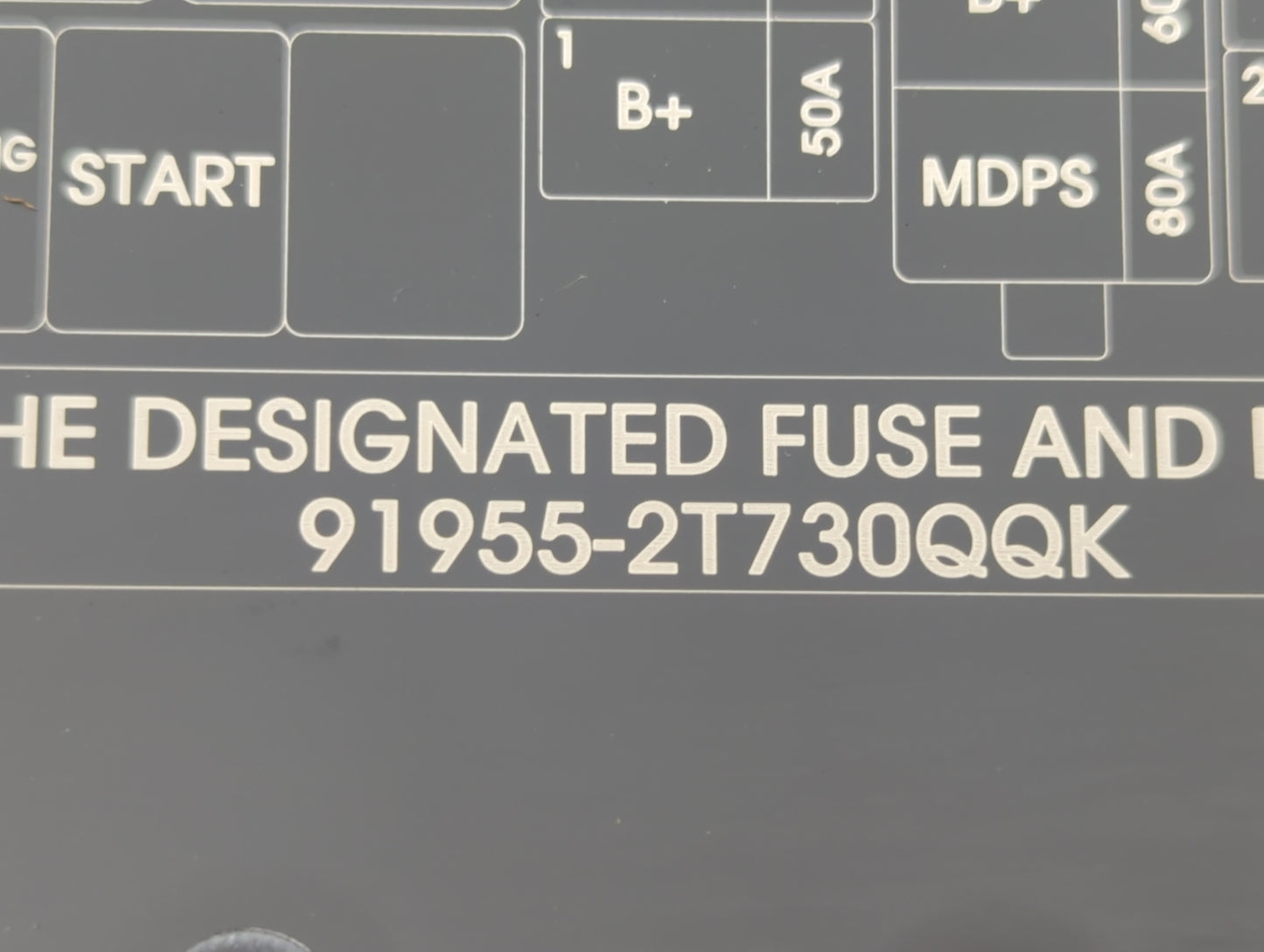 2014-2015 Kia Optima Fusebox Fuse Box Panel Relay Module P/N:91955-2T730QQK Fits Fits 2014 2015 OEM Used Auto Parts - Oemuse