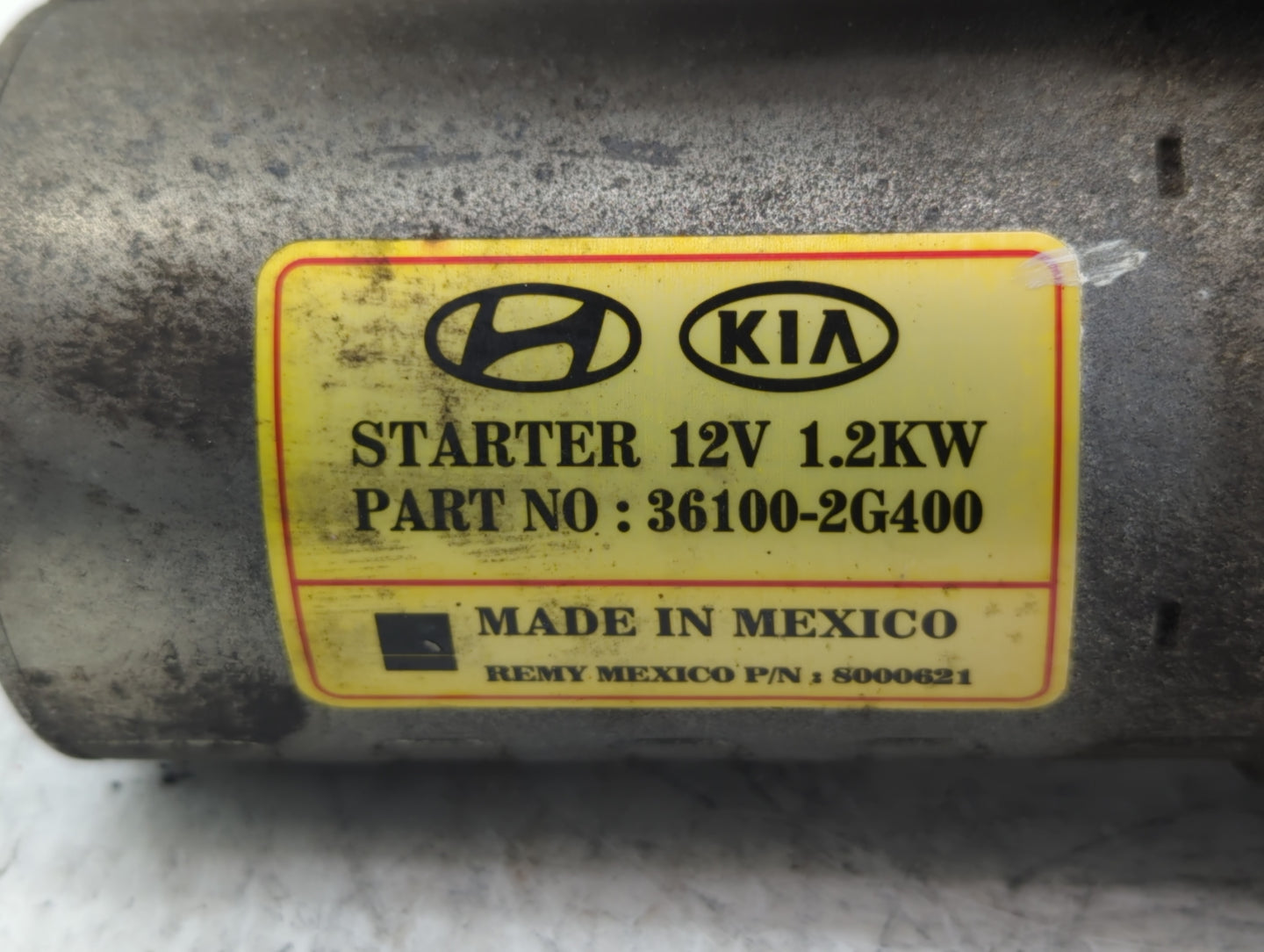 2012-2014 Kia Optima Car Starter Motor Solenoid OEM P/N:36100-2G400 Fits Fits 2008 2009 2010 2011 2012 2013 2014 OEM Used Au