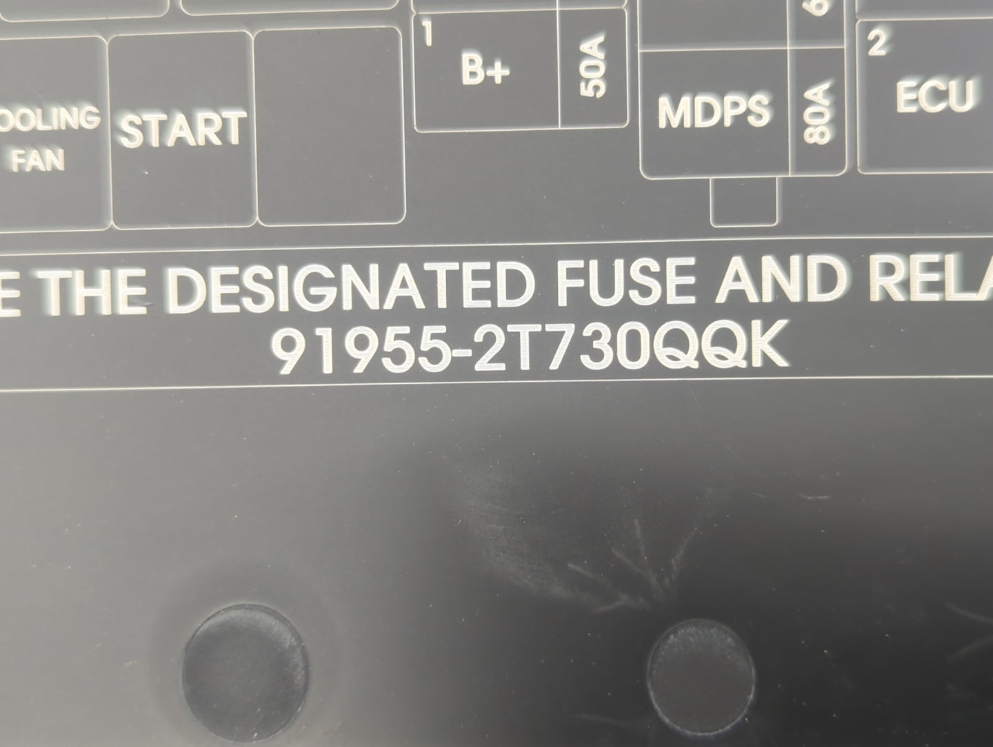 2014-2015 Kia Optima Fusebox Fuse Box Panel Relay Module P/N:91955-2T730QQK Fits Fits 2014 2015 OEM Used Auto Parts - Oemuse