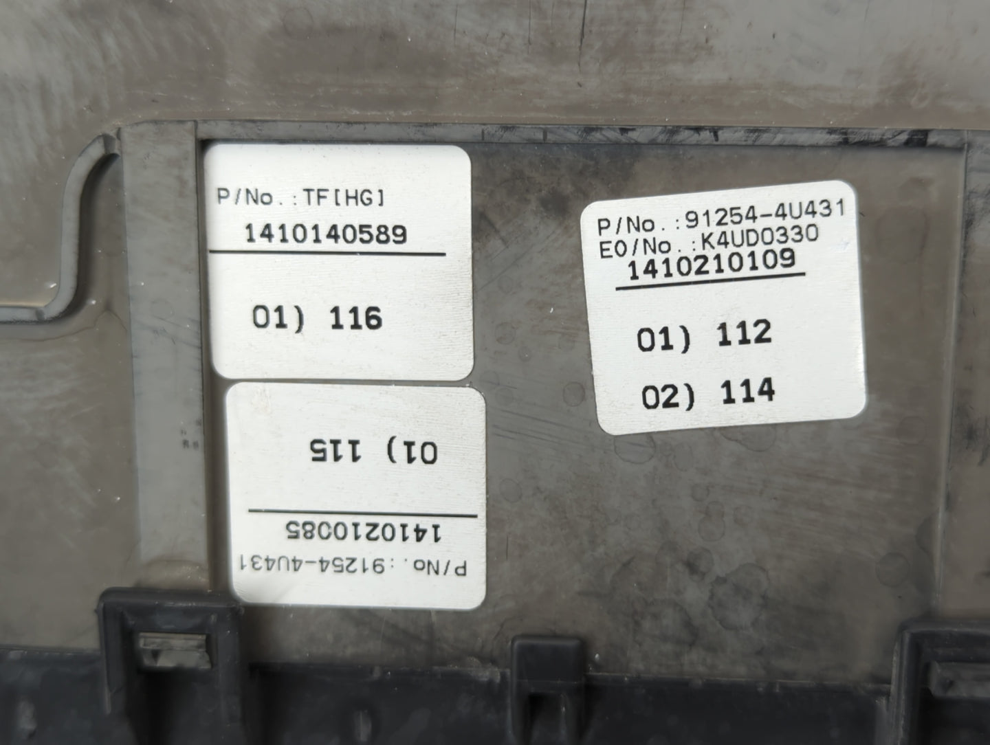 2016 Kia Optima Fusebox Fuse Box Panel Relay Module P/N:1410140589 91254-4U431 Fits OEM Used Auto Parts - Oemusedautoparts1.