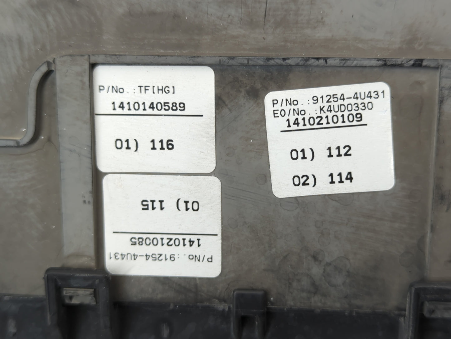 2016 Kia Optima Fusebox Fuse Box Panel Relay Module P/N:1410140589 91254-4U431 Fits OEM Used Auto Parts - Oemusedautoparts1.