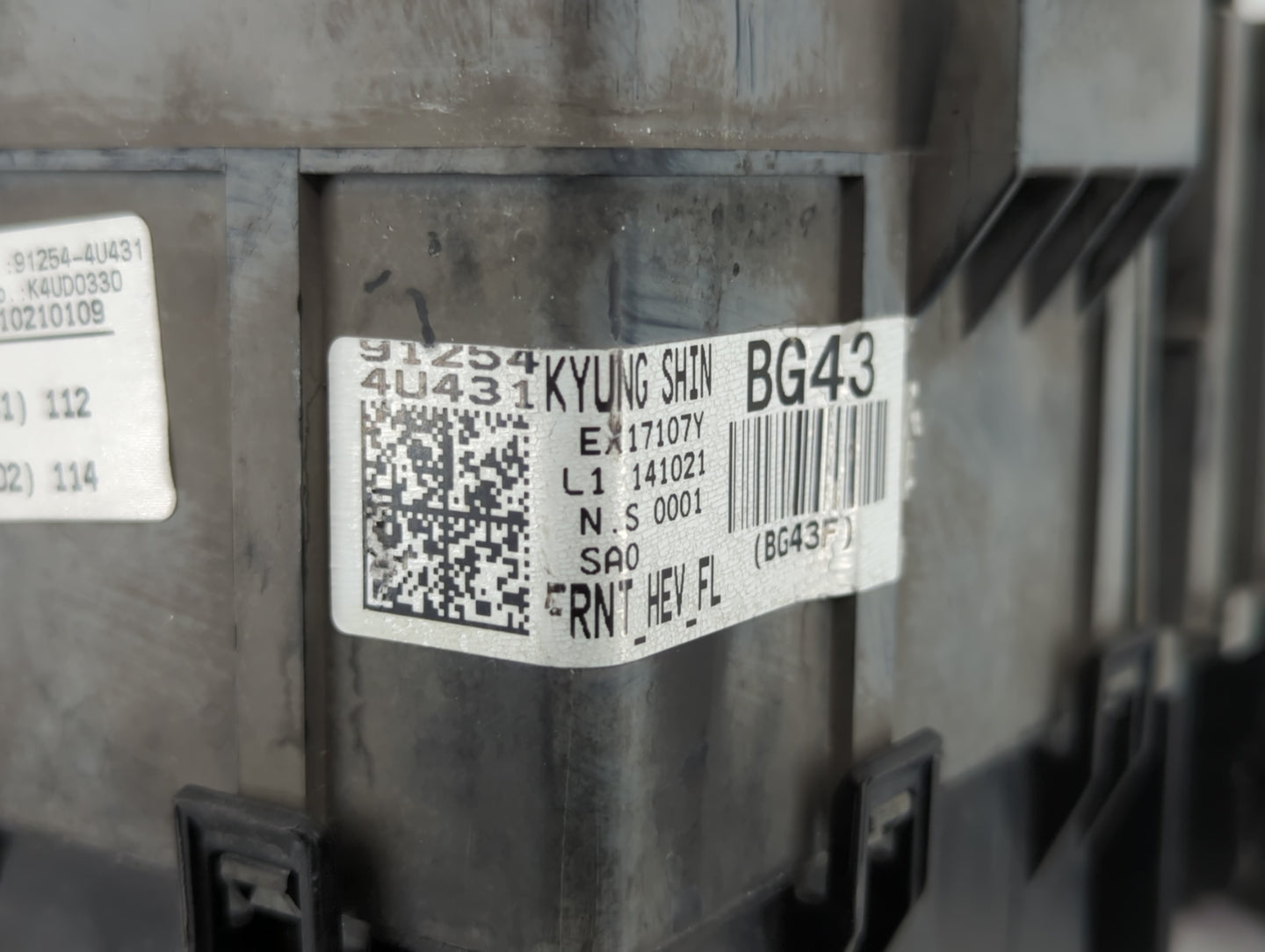 2016 Kia Optima Fusebox Fuse Box Panel Relay Module P/N:1410140589 91254-4U431 Fits OEM Used Auto Parts - Oemusedautoparts1.