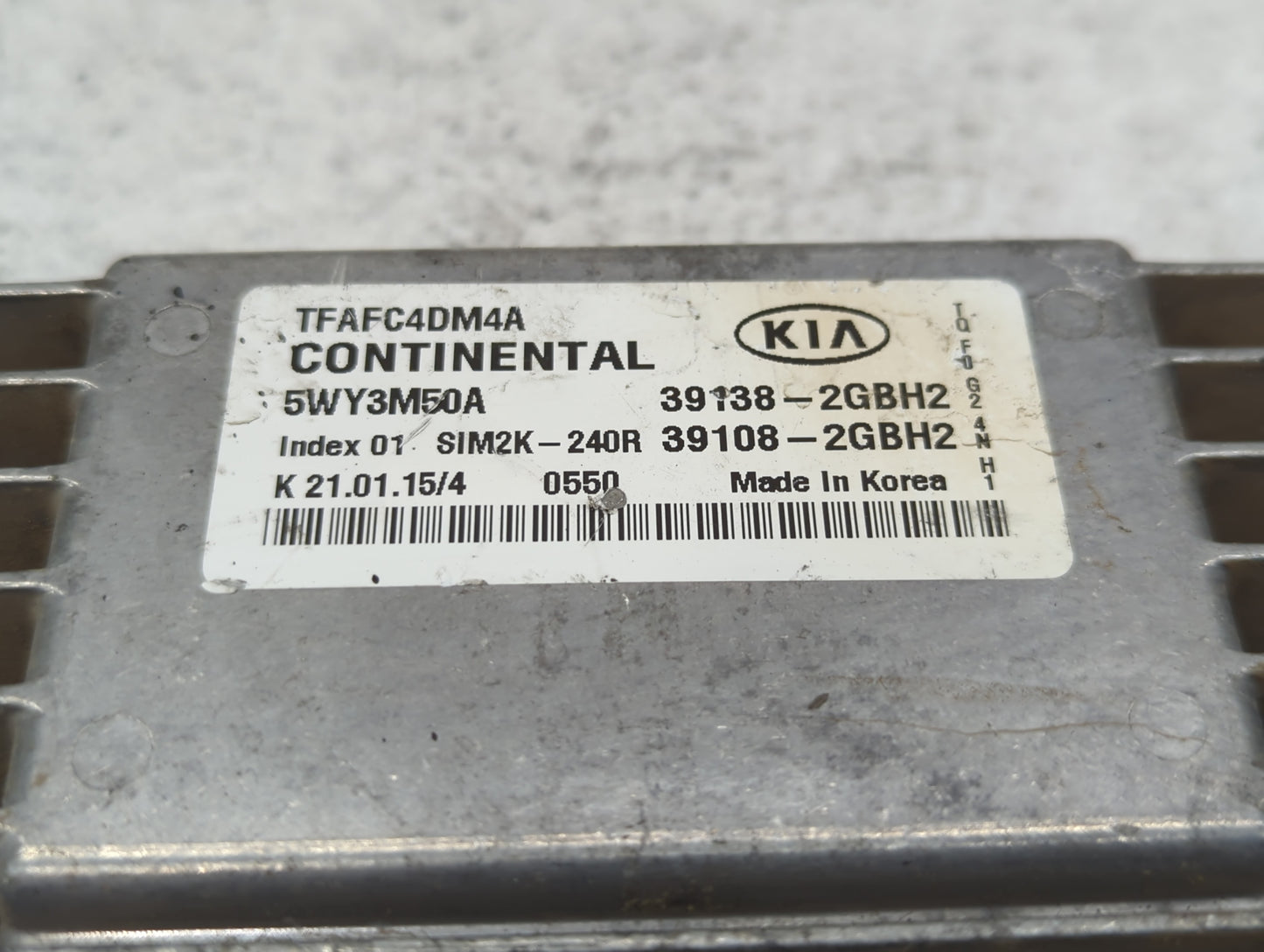 2014-2015 Kia Optima PCM Engine Control Computer ECU ECM PCU OEM P/N:39108-2GBH2 39138-2GBH2 Fits Fits 2014 2015 OEM Used Au