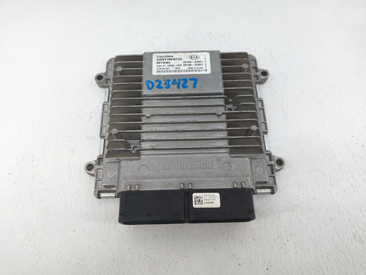 2014-2015 Kia Optima PCM Engine Control Computer ECU ECM PCU OEM P/N:39138-2GBE1 39108-2GBH2, 39138-2GBH2 Fits Fits 2014 201