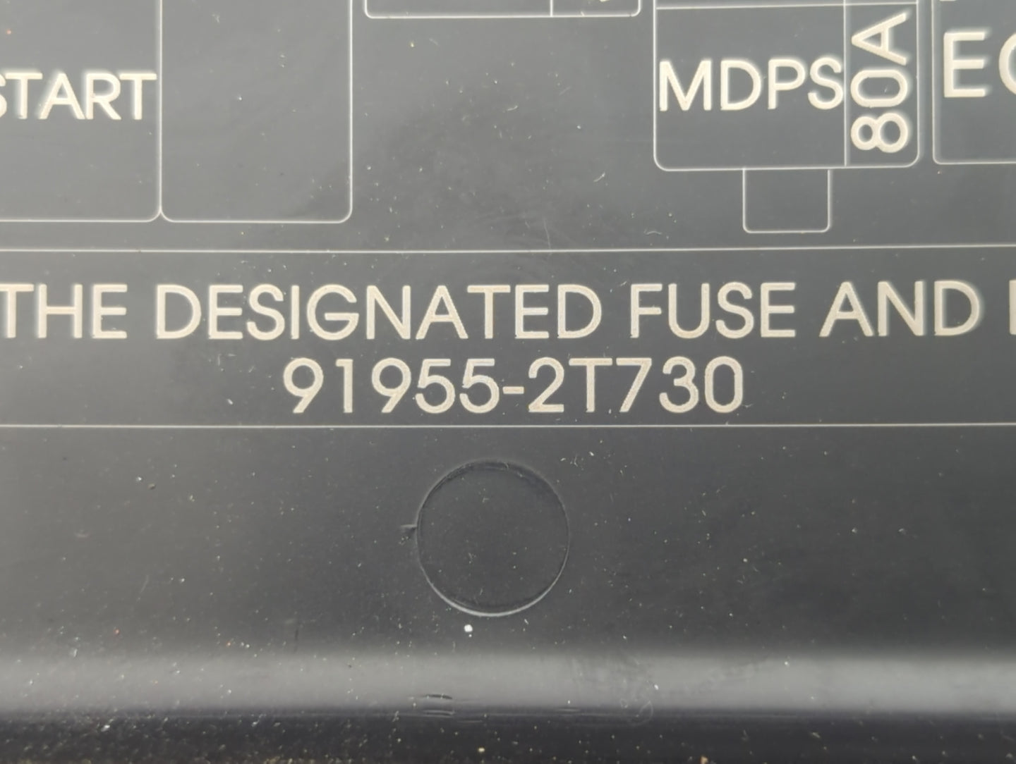 2014-2015 Kia Optima Fusebox Fuse Box Panel Relay Module P/N:91955-2T730 Fits Fits 2014 2015 OEM Used Auto Parts - Oemusedau