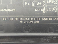 2015 Kia Optima Fusebox Fuse Box Panel Relay Module P/N:91955-2T730QQK 91955-2T730 Fits OEM Used Auto Parts - Oemusedautopar