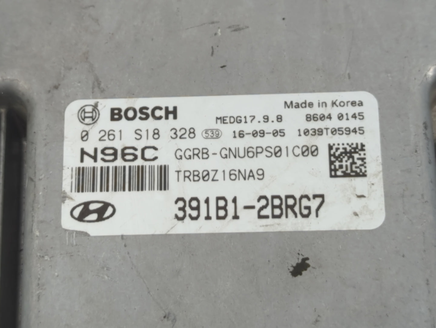 2015-2016 Kia Optima PCM Engine Control Computer ECU ECM PCU OEM P/N:TRB0Z16N9 391B1-2BRG7, 0 261 S18 328 Fits Fits 2015 201
