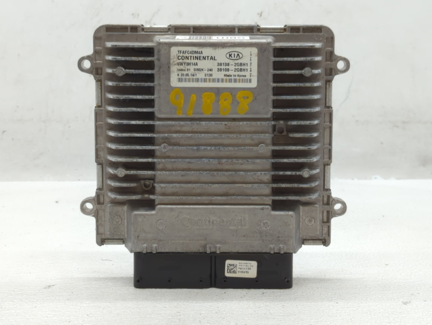 2015 Kia Optima PCM Engine Control Computer ECU ECM PCU OEM P/N:39138-2GBH1 Fits OEM Used Auto Parts - Oemusedautoparts1.com
