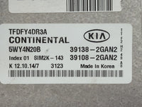 2015-2016 Kia Optima PCM Engine Control Computer ECU ECM PCU OEM P/N:39138-2GAN2 Fits Fits 2015 2016 OEM Used Auto Parts - O