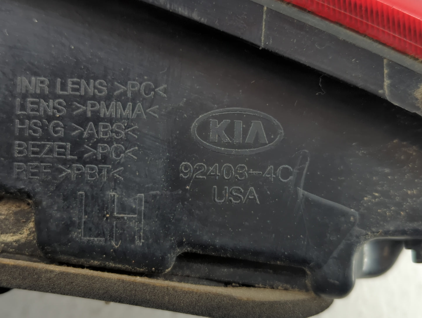 2014-2015 Kia Optima Tail Light Assembly Driver Left OEM P/N:92403-4C Fits Fits 2014 2015 OEM Used Auto Parts - Oemusedautop