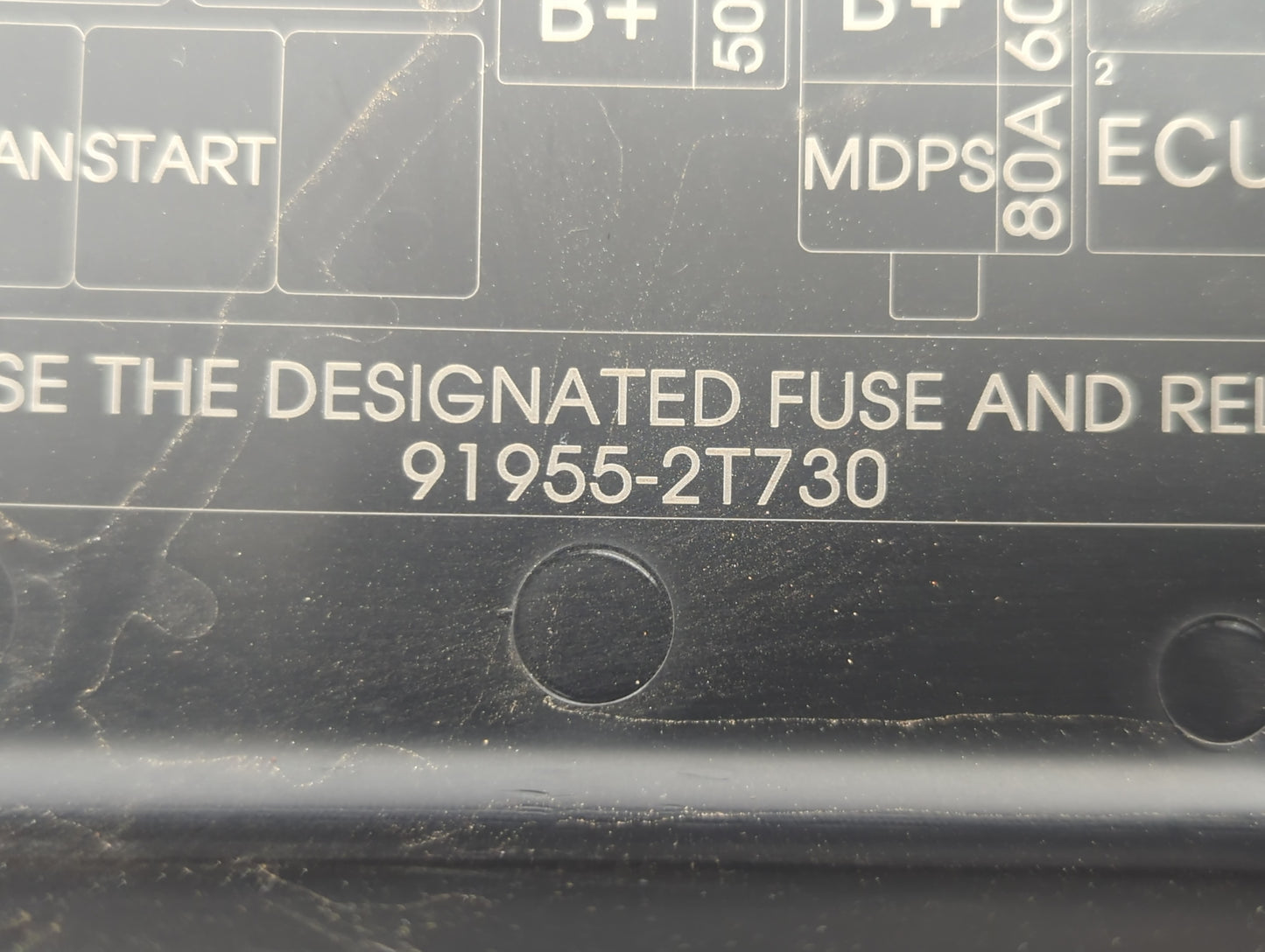 2014-2015 Kia Optima Fusebox Fuse Box Panel Relay Module P/N:91955-2T730QQK Fits Fits 2014 2015 OEM Used Auto Parts - Oemuse