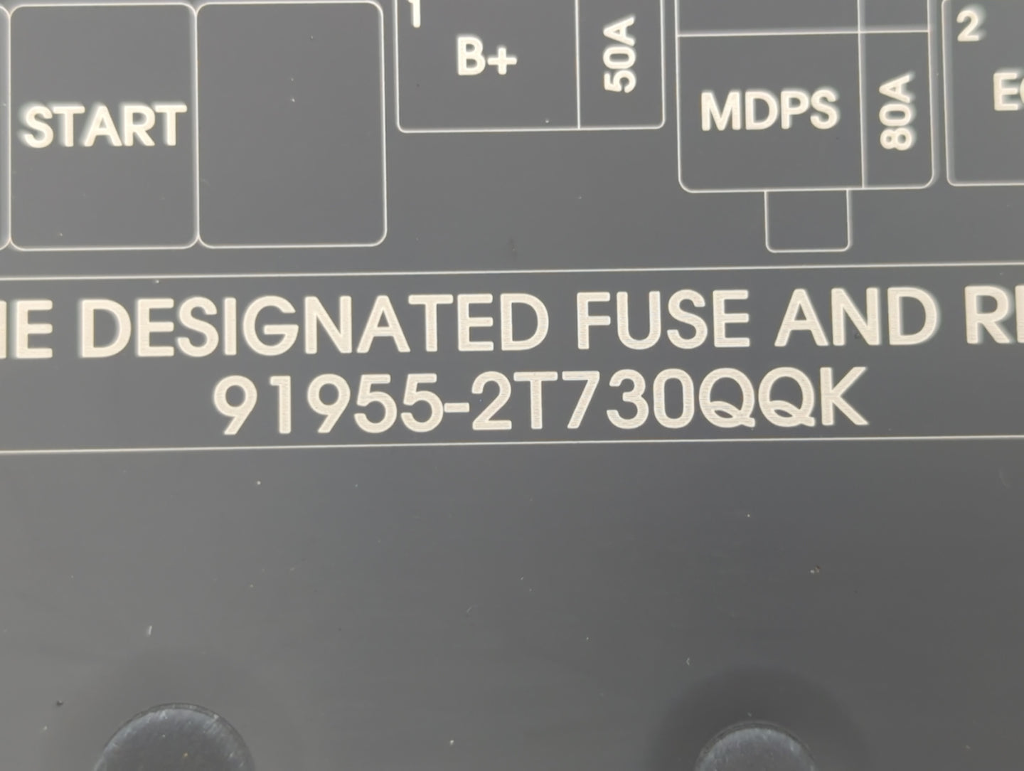 2014-2015 Kia Optima Fusebox Fuse Box Panel Relay Module P/N:91955-2T730QQK Fits Fits 2014 2015 OEM Used Auto Parts - Oemuse