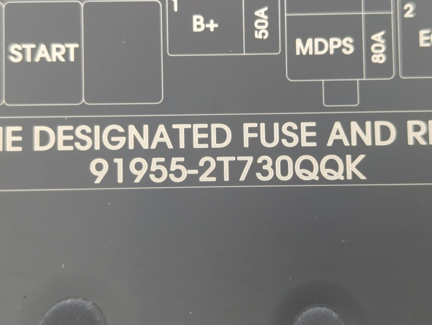 2014-2015 Kia Optima Fusebox Fuse Box Panel Relay Module P/N:91955-2T730QQK Fits Fits 2014 2015 OEM Used Auto Parts - Oemuse