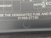 2014-2015 Kia Optima Fusebox Fuse Box Panel Relay Module P/N:91955-2T730 VS912504C860QA, MG666080 Fits Fits 2014 2015 OEM Us