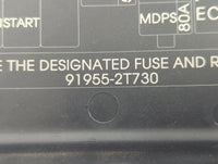 2014-2015 Kia Optima Fusebox Fuse Box Panel Relay Module P/N:91955-2T730 VS912504C860QA, MG666080 Fits Fits 2014 2015 OEM Us