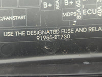 2014-2015 Kia Optima Fusebox Fuse Box Panel Relay Module P/N:91955-2T730 VS912504C860QA, MG666080 Fits Fits 2014 2015 OEM Us