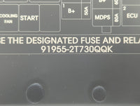 2014-2015 Kia Optima Fusebox Fuse Box Panel Relay Module P/N:91955-2T730 VS912504C860QA, MG666080 Fits Fits 2014 2015 OEM Us