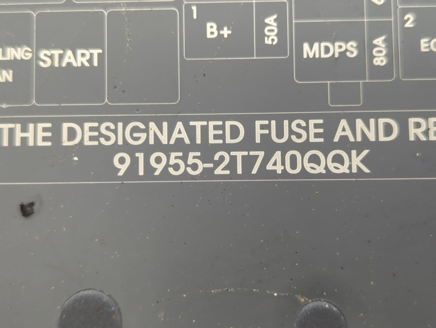 2014-2015 Kia Optima Fusebox Fuse Box Panel Relay Module P/N:91955-2T740QQK Fits Fits 2014 2015 OEM Used Auto Parts - Oemuse