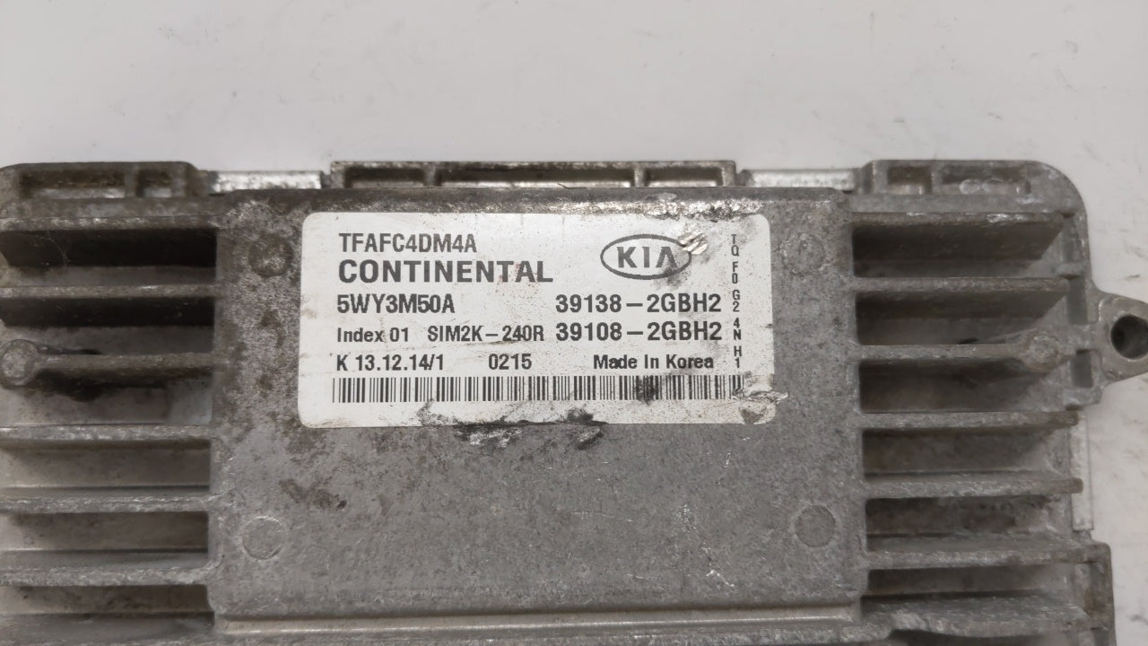 2015 Kia Optima PCM Engine Control Computer ECU ECM PCU OEM P/N:39138-2GBH2 39108-2GBH2 Fits OEM Used Auto Parts - Oemusedau