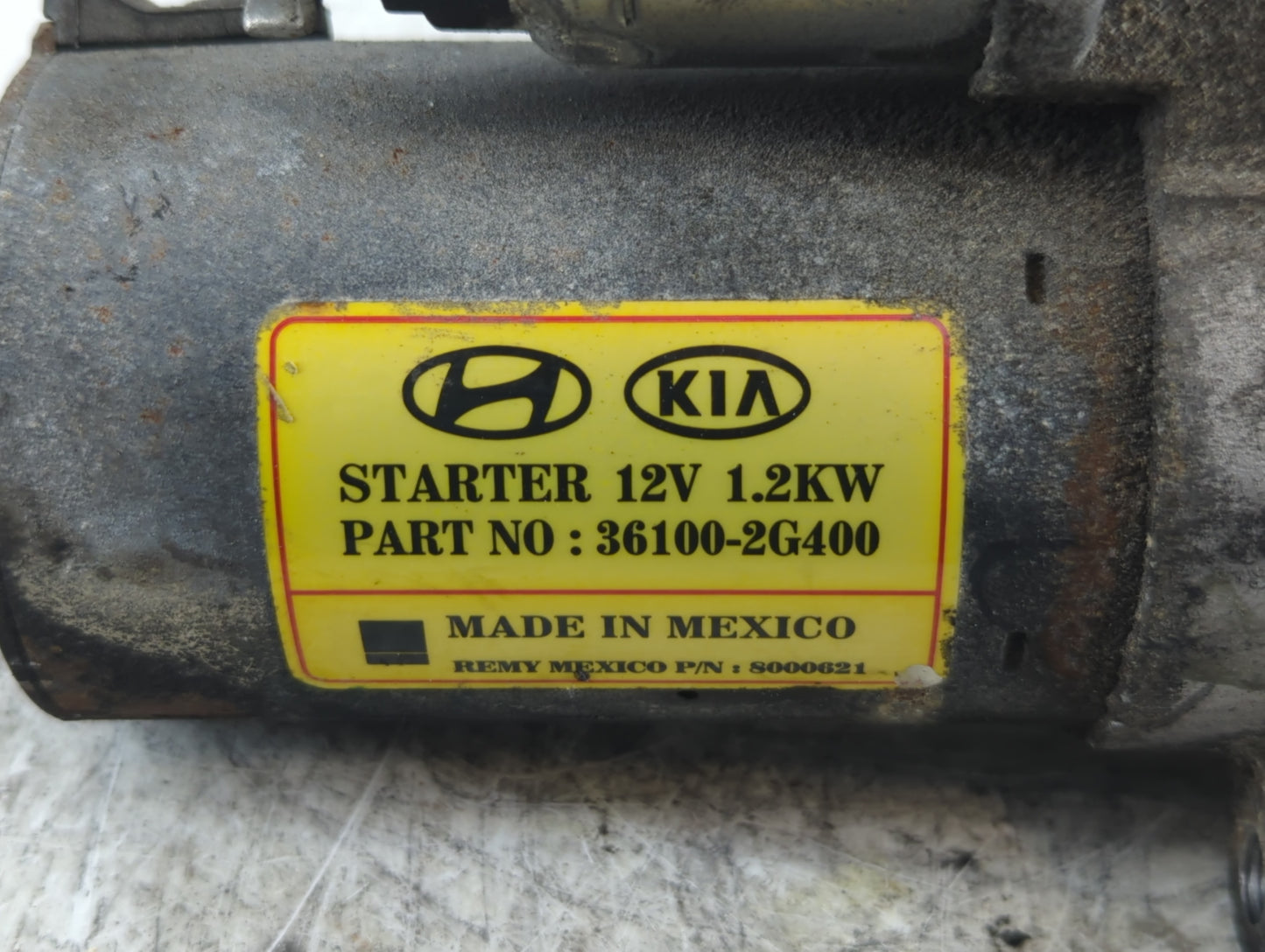 2012-2014 Kia Optima Car Starter Motor Solenoid OEM P/N:8000470 36100-2G400 Fits Fits 2008 2009 2010 2011 2012 2013 2014 OEM