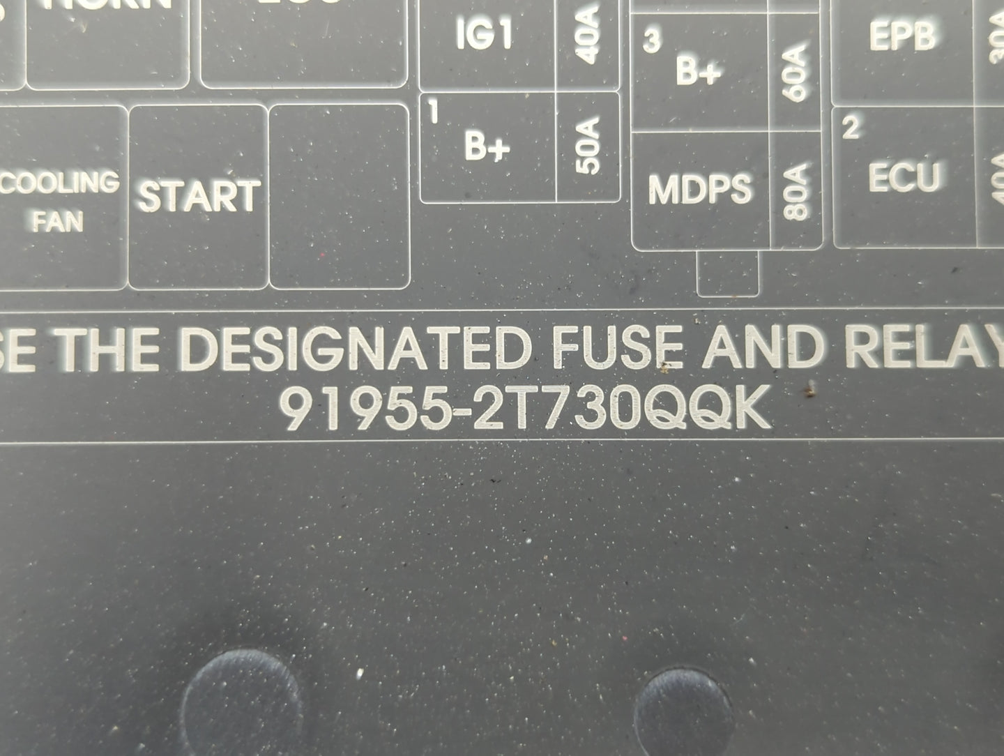 2014-2015 Kia Optima Fusebox Fuse Box Panel Relay Module P/N:91955-2T730QQK Fits Fits 2014 2015 OEM Used Auto Parts - Oemuse