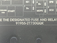 2014-2015 Kia Optima Fusebox Fuse Box Panel Relay Module P/N:91955-2T730QQK Fits Fits 2014 2015 OEM Used Auto Parts - Oemuse