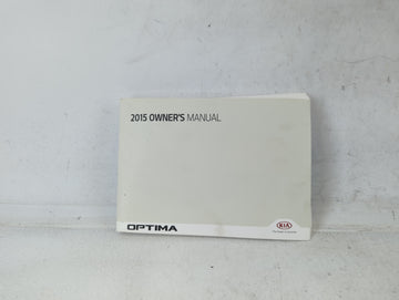 2015 Kia Optima Owners Manual Book Guide P/N:F2T0-EU4DF OEM Used Auto Parts