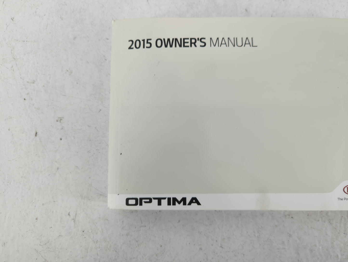 2015 Kia Optima Owners Manual Book Guide P/N:F2T0-EU4DF OEM Used Auto Parts - Oemusedautoparts1.com