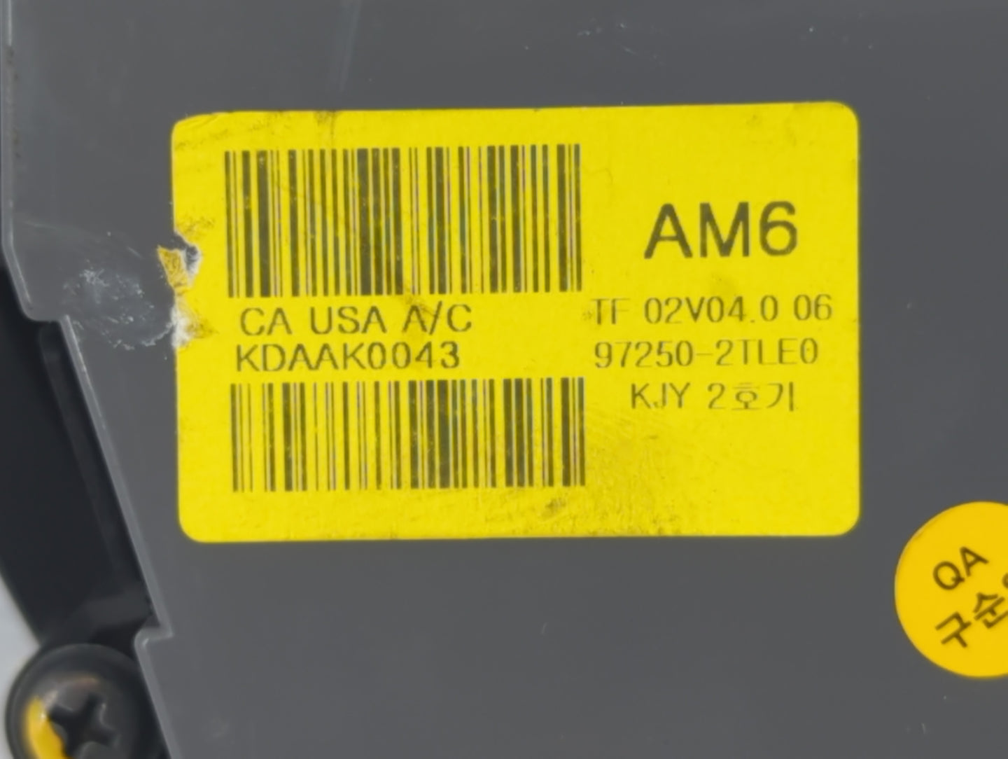 2014-2015 Kia Optima Climate Control Module Temperature AC/Heater Replacement P/N:97250-2TLE0 Fits Fits 2014 2015 OEM Used A