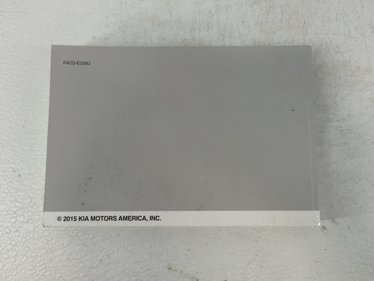 2015 Kia Optima Owners Manual Book Guide P/N:F4C0-EU56J OEM Used Auto Parts - Oemusedautoparts1.com