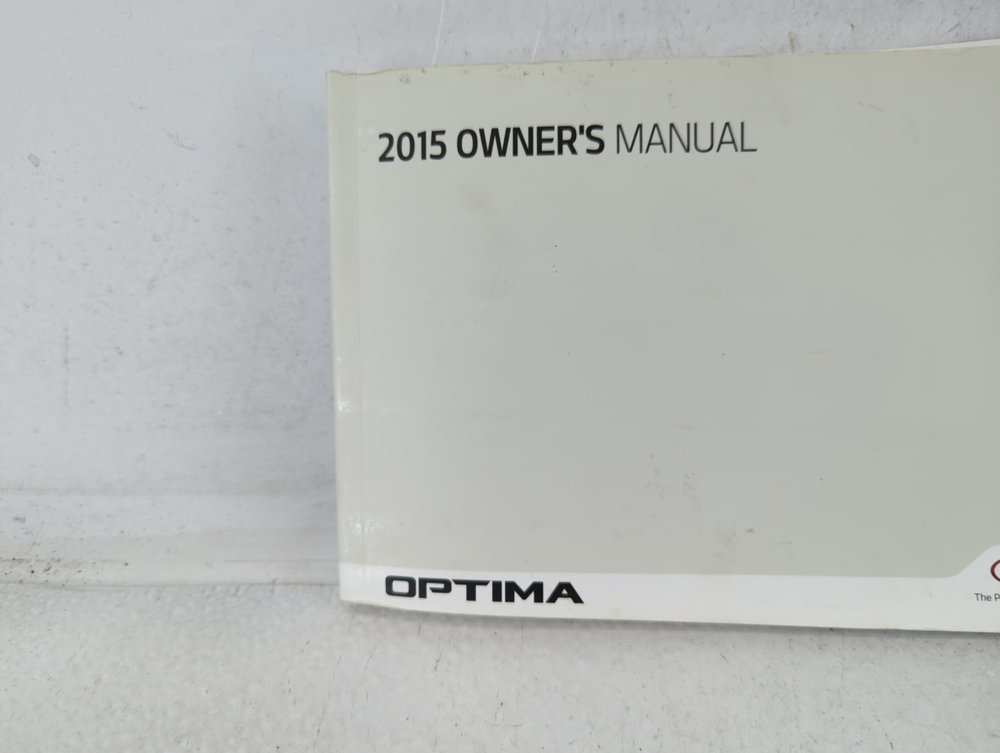 2015 Kia Optima Owners Manual Book Guide P/N:F2T0-EU4DF OEM Used Auto Parts - Oemusedautoparts1.com