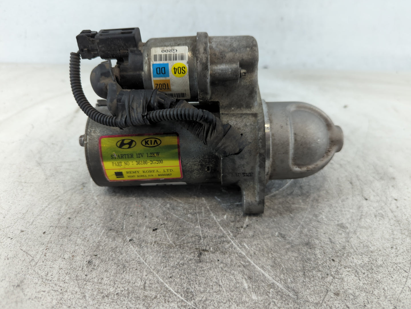 2012-2014 Kia Optima Car Starter Motor Solenoid OEM P/N:36100-2G200 Fits Fits 2008 2009 2010 2011 2012 2013 2014 OEM Used Au
