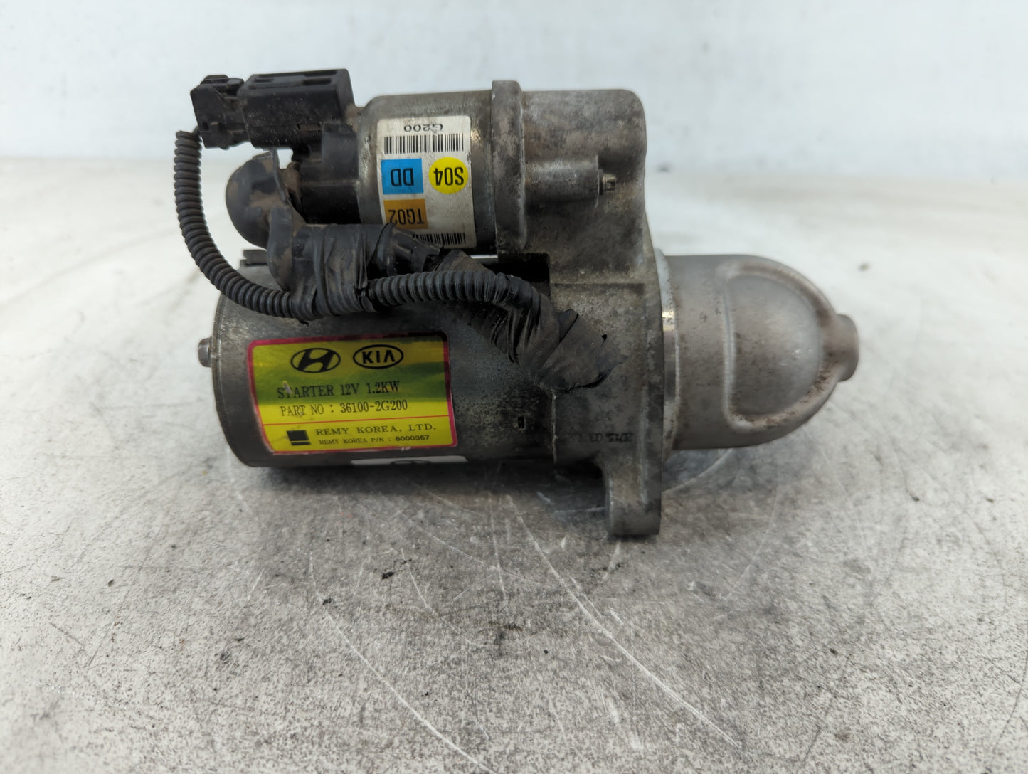 2012-2014 Kia Optima Car Starter Motor Solenoid OEM P/N:36100-2G200 Fits Fits 2008 2009 2010 2011 2012 2013 2014 OEM Used Au
