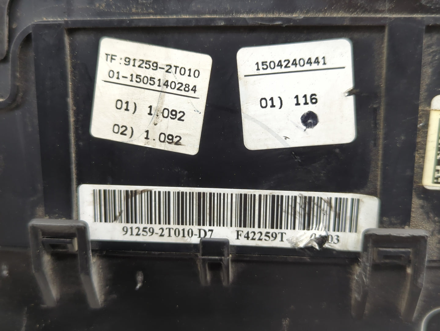 2014-2015 Kia Optima Fusebox Fuse Box Panel Relay Module P/N:1504240441 91259-2T010 Fits Fits 2014 2015 OEM Used Auto Parts 