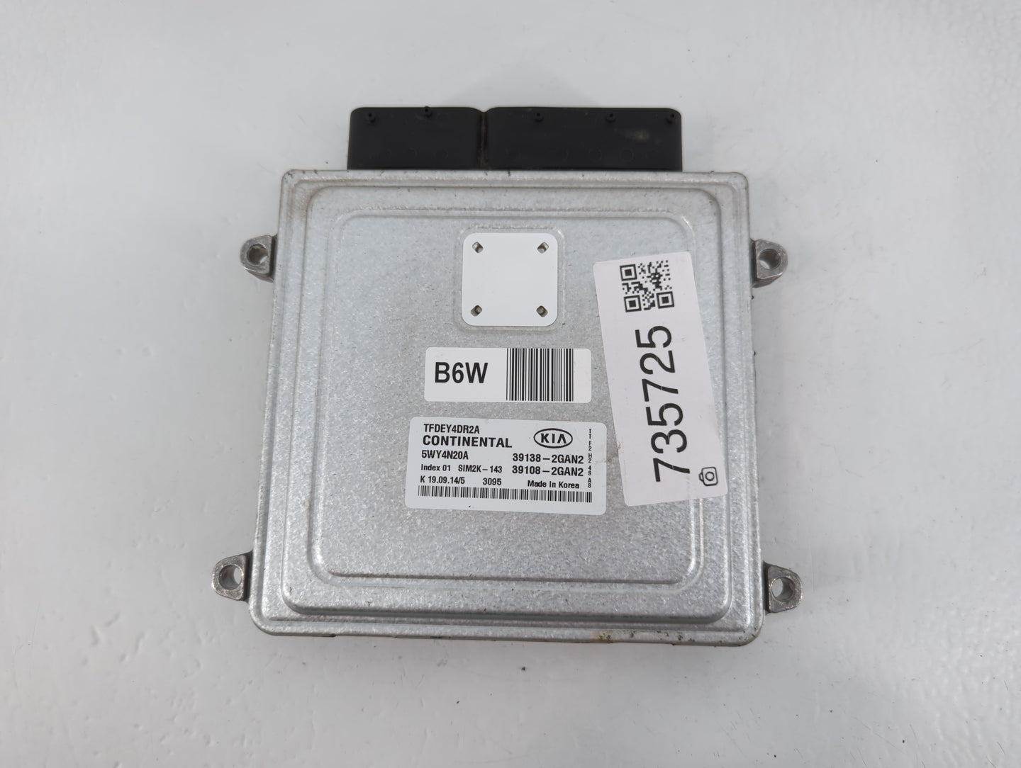 2015-2016 Kia Optima PCM Engine Control Computer ECU ECM PCU OEM P/N:39138-2GAN2 Fits Fits 2015 2016 OEM Used Auto Parts - O