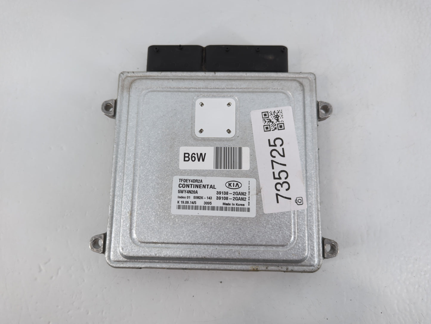 2015-2016 Kia Optima PCM Engine Control Computer ECU ECM PCU OEM P/N:39138-2GAN2 Fits Fits 2015 2016 OEM Used Auto Parts - O