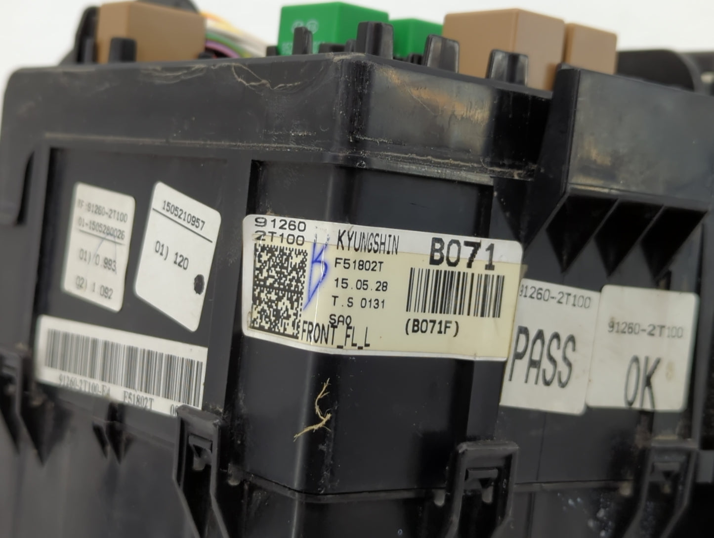 2014-2015 Kia Optima Fusebox Fuse Box Panel Relay Module P/N:91260 2T100 Fits Fits 2014 2015 OEM Used Auto Parts - Oemusedau